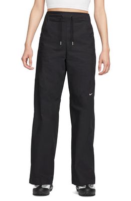 Nike Sportswear Essentials High Waist Pants in Black/White