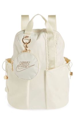 Nike Sportswear Futura Mini Backpack in Coconut Milk/Dark Driftwood