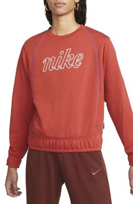 Nike Sportswear Icon Fleece Sweatshirt in Cinnabar/Lapis/Lapis
