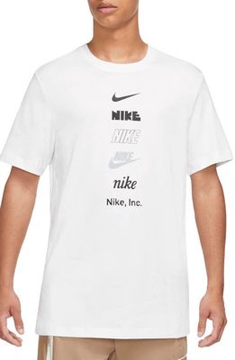 Nike Sportswear Logo Graphic Tee in White