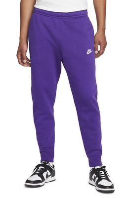 Nike Sportswear Men's Club Pocket Fleece Joggers in Court Purple/White