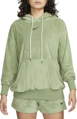 Nike Sportswear Oversize Terry Hoodie in Oil Green/Cargo Khaki