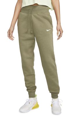 Nike Sportswear Phoenix Fleece Sweatpants in Medium Olive/Sail