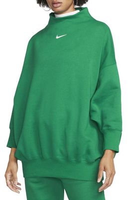 Nike Sportswear Phoenix Fleece Sweatshirt in Malachite/Sail