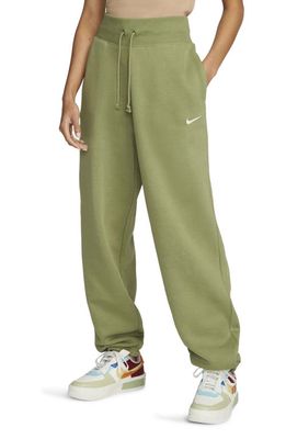 Nike Sportswear Phoenix High Waist Fleece Sweatpants in Alligator/Sail