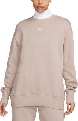 Nike Sportswear Phoenix Sweatshirt in Diffused Taupe/Sail