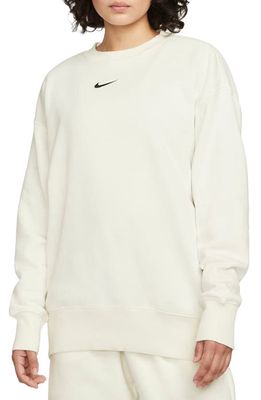 Nike Sportswear Phoenix Sweatshirt in Sail/Black