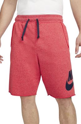 Nike Sportswear Sport Essentials Shorts in University Red/Heather