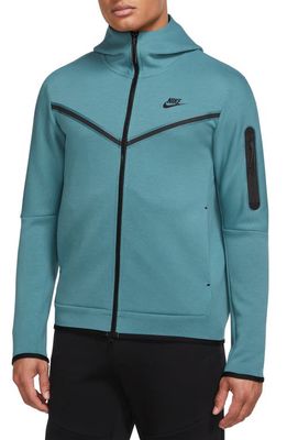 Nike Sportswear Tech Fleece Zip Hoodie in Mineral Teal/Black