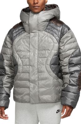 Nike Sportswear Tech Pack Therma-FIT ADV Water Repellent Insulated Puffer Jacket in Flat Pewter/Iron Grey
