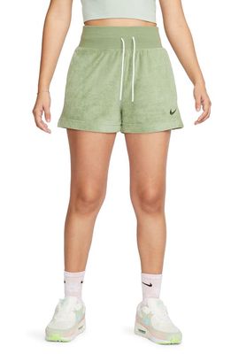 Nike Sportswear Terry Shorts in Oil Green/Cargo Khaki