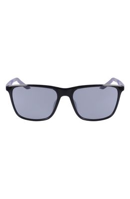 Nike State 55mm Sunglasses in Anthracite/Silver Flash