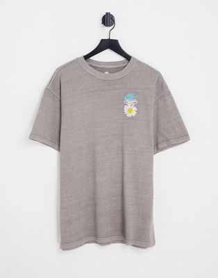 Nike Statement Have A Nike Day oversized back graphic print T-shirt in gray