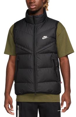 Nike Storm-FIT Water Repellent Field Vest in Black/Black/Sail