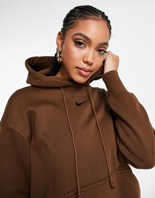 Nike Style Fleece hoodie in brown