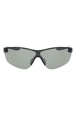 Nike Sun Victory Elite 60mm Shield Sunglasses in Matte Black/silver Flash