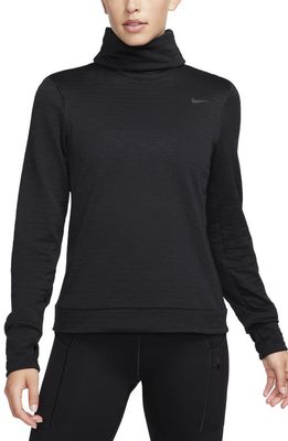 Nike Swift Element Therma-FIT Turtleneck Sweatshirt in Black