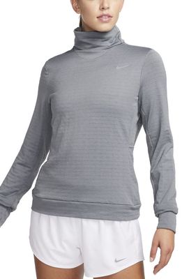 Nike Swift Element Therma-FIT Turtleneck Sweatshirt in Smoke Grey