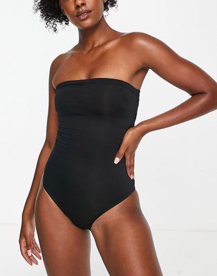 Nike Swimming bandeau swimsuit in black