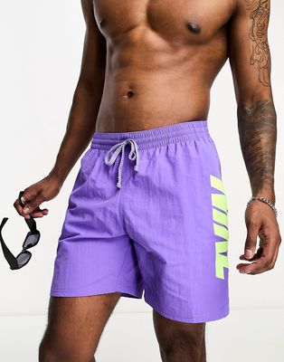 Nike Swimming Icon Volley 7-inch graphic swim shorts in purple
