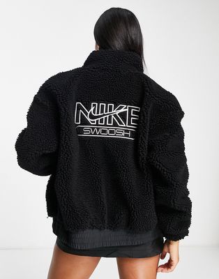 Nike Swish full zip jacket in black