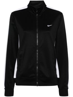 Nike Swoosh logo-embroidered track jacket - Black