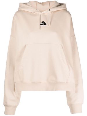 Nike Swoosh-logo long-sleeve hoodie - Neutrals