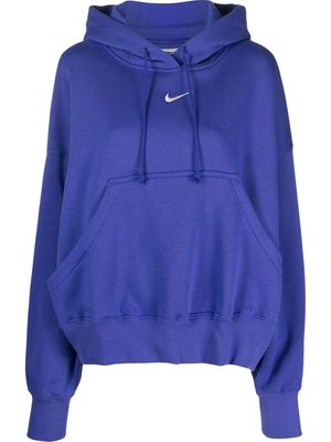 Nike Swoosh-logo long-sleeve hoodie - Purple