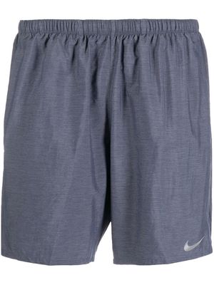 Nike swoosh-logo print shorts - Blue