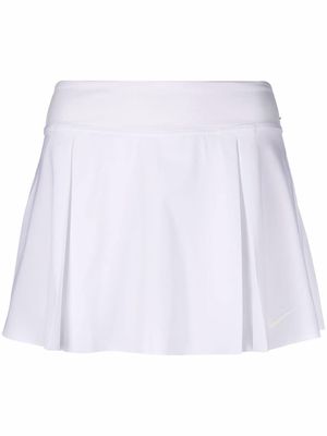 Nike swoosh mini pleated tennis skirt - White
