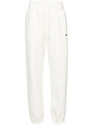 Nike Swoosh-motif jersey track pants - White