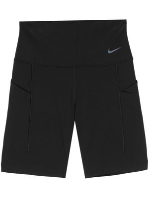 Nike Swoosh-print cycling chorts - Black