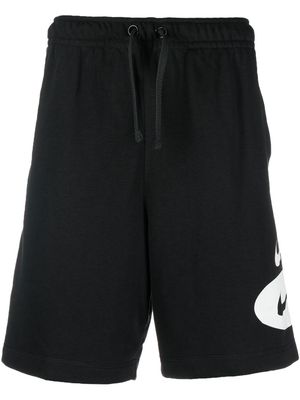 Nike swoosh-print detail shorts - Black