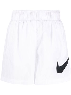 Nike Swoosh-print shorts - White