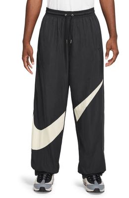 Nike Swoosh Water Repellent Pants in Black/Coconut Milk/Black