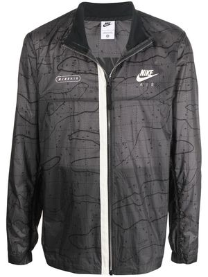 Nike Swoosh zip-up lightweight jacket - Grey