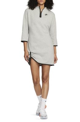 Nike Tech Fleece Essential Dress in Dark Grey Heather/Black