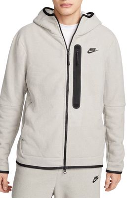 Nike Tech Fleece Jacket in Cobblestone/Black