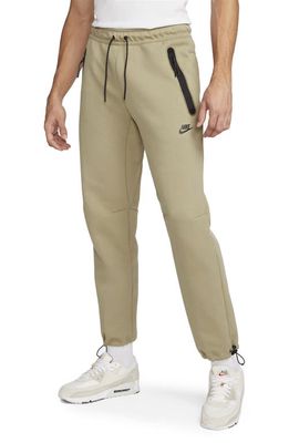 Nike Tech Fleece Pants in Khaki/Black