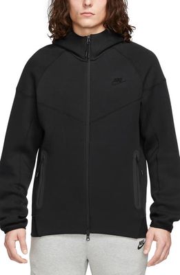 Nike Tech Fleece Windrunner Zip Hoodie in 010 Black/Black