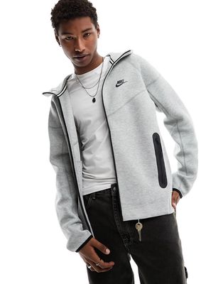 Nike Tech full zip hoodie in gray