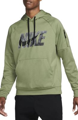 Nike Therma-FIT Pullover Hoodie in Alligator/Black