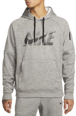 Nike Therma-FIT Pullover Hoodie in Grey Heather/Grey/Black