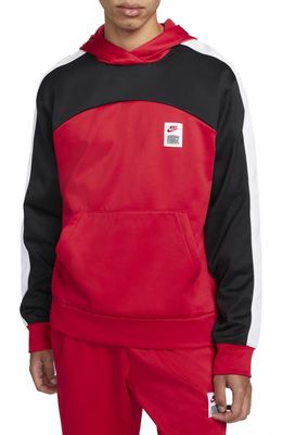 Nike Therma-Fit Starting 5 Basketball Hoodie in Red/Black/White/Red