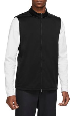 Nike Therma-FIT Victory Half Zip Golf Vest in Black/Black/White