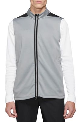 Nike Therma-FIT Victory Half Zip Golf Vest in Light Smoke Grey/Black/White