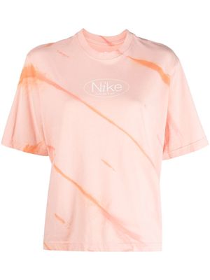 Nike tie-dye print cotton T-shirt - Orange