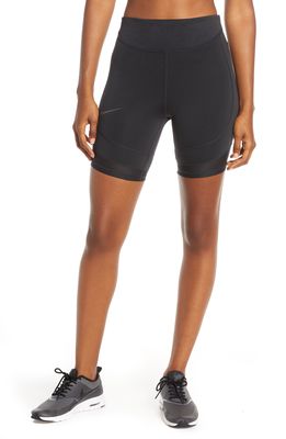 Nike Tight Running Shorts in Black/Thunder Grey