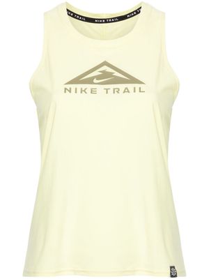 Nike Trail logo-appliqué tank top - Yellow