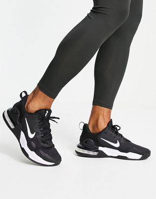 Nike Training Air Max Alpha 5 sneakers in black and white